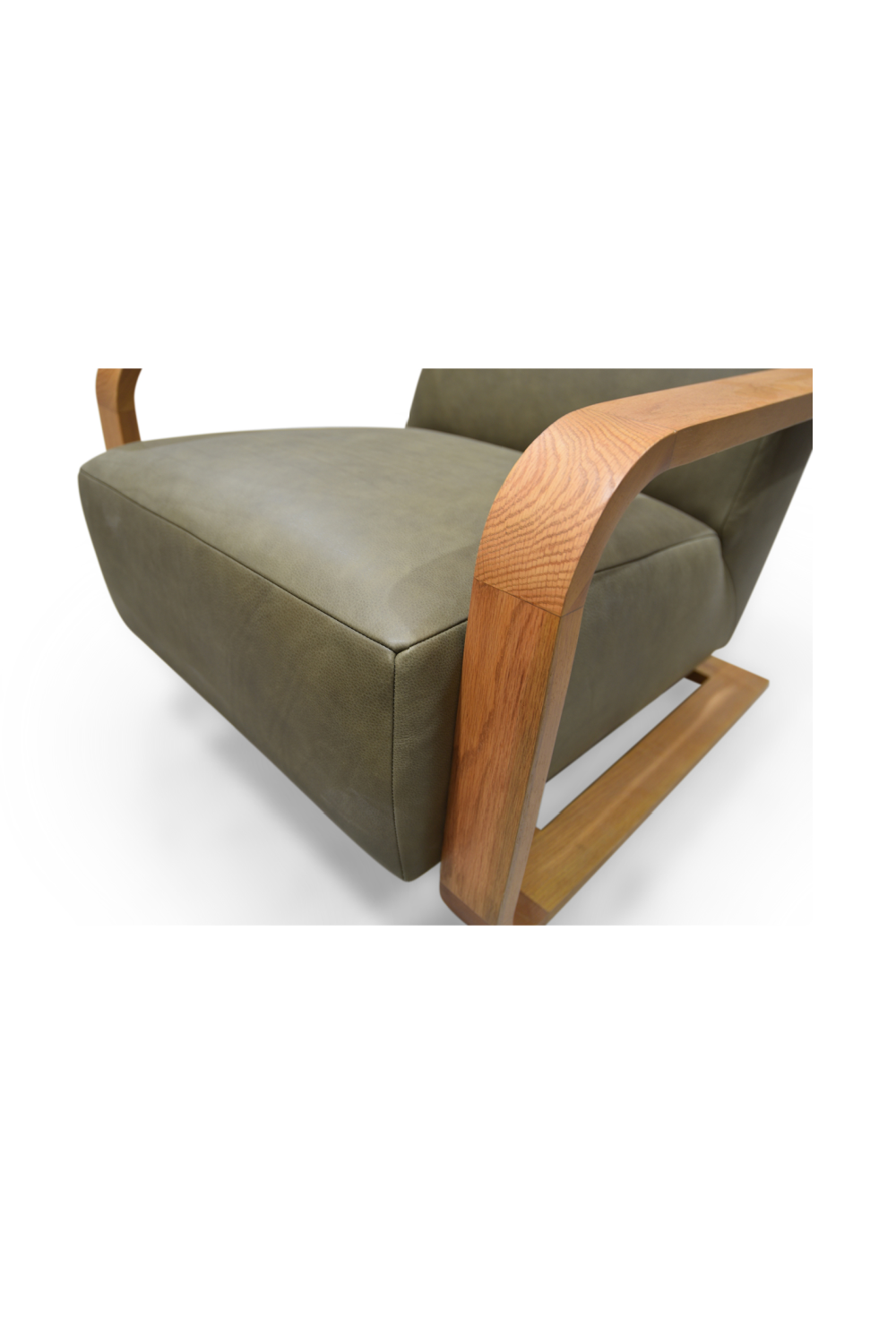 Modern European furniture - Oak Framed Lounge Chair - www.oroa.com
