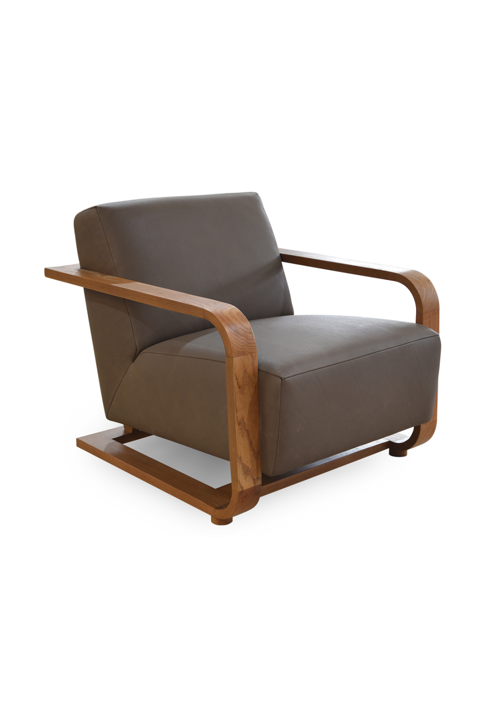 Modern European furniture - Oak Framed Lounge Chair - www.oroa.com