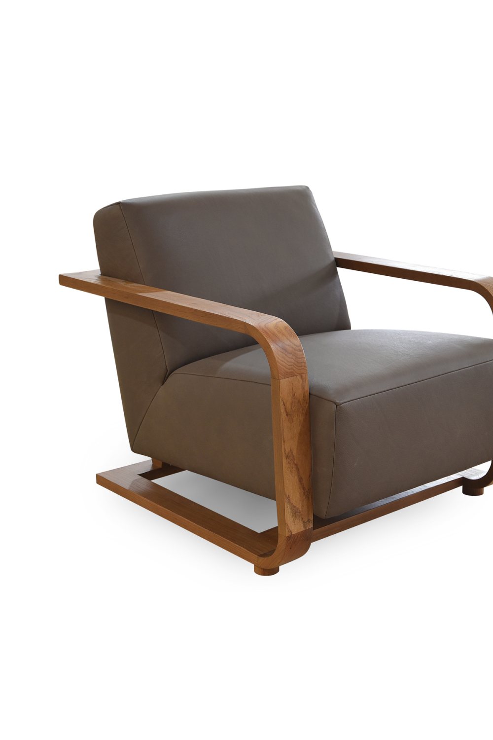 Modern European furniture - Oak Framed Lounge Chair - www.oroa.com