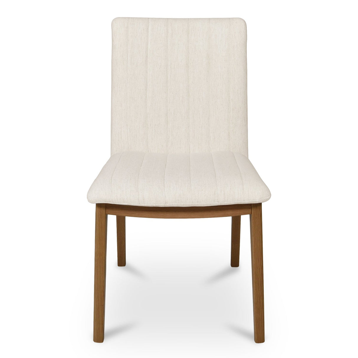 Modern European furniture - Cream Padded Dining Chairs (2) - www.oroa.com