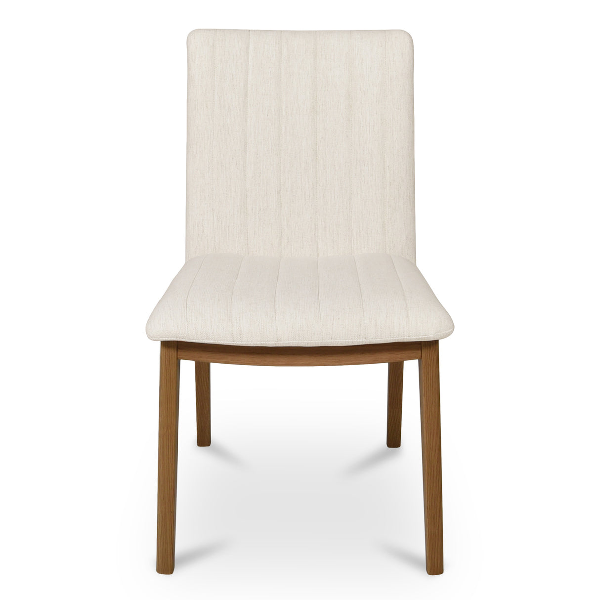 Modern European furniture - Cream Padded Dining Chairs (2) - www.oroa.com