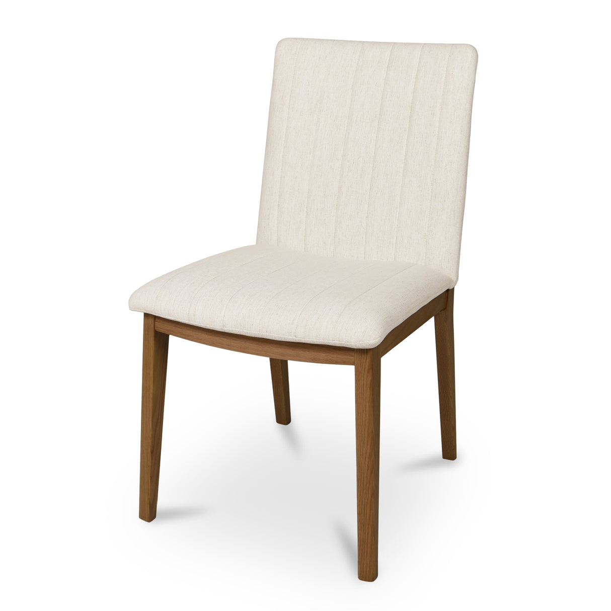 Modern European furniture - Cream Padded Dining Chairs (2) - www.oroa.com