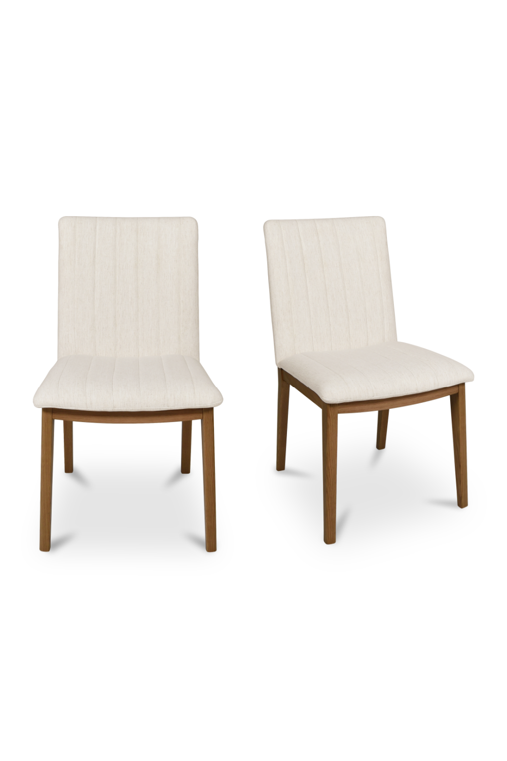 Modern European furniture - Cream Padded Dining Chairs (2) - www.oroa.com