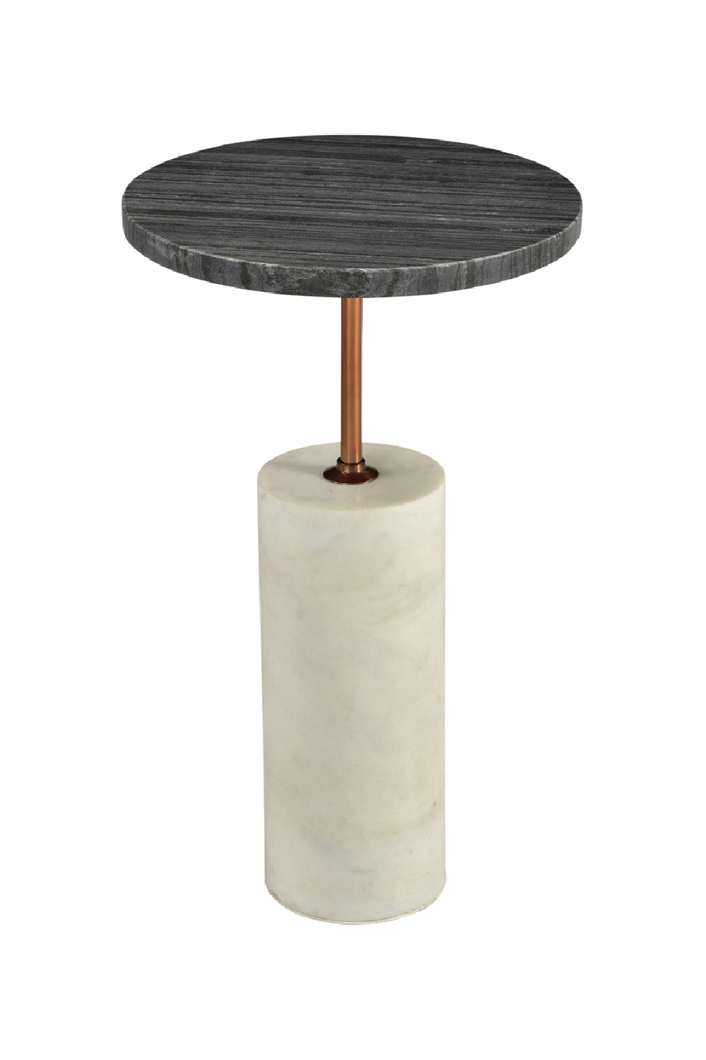 Modern European furniture - Gray Marble Accent Table - www.oroa.com