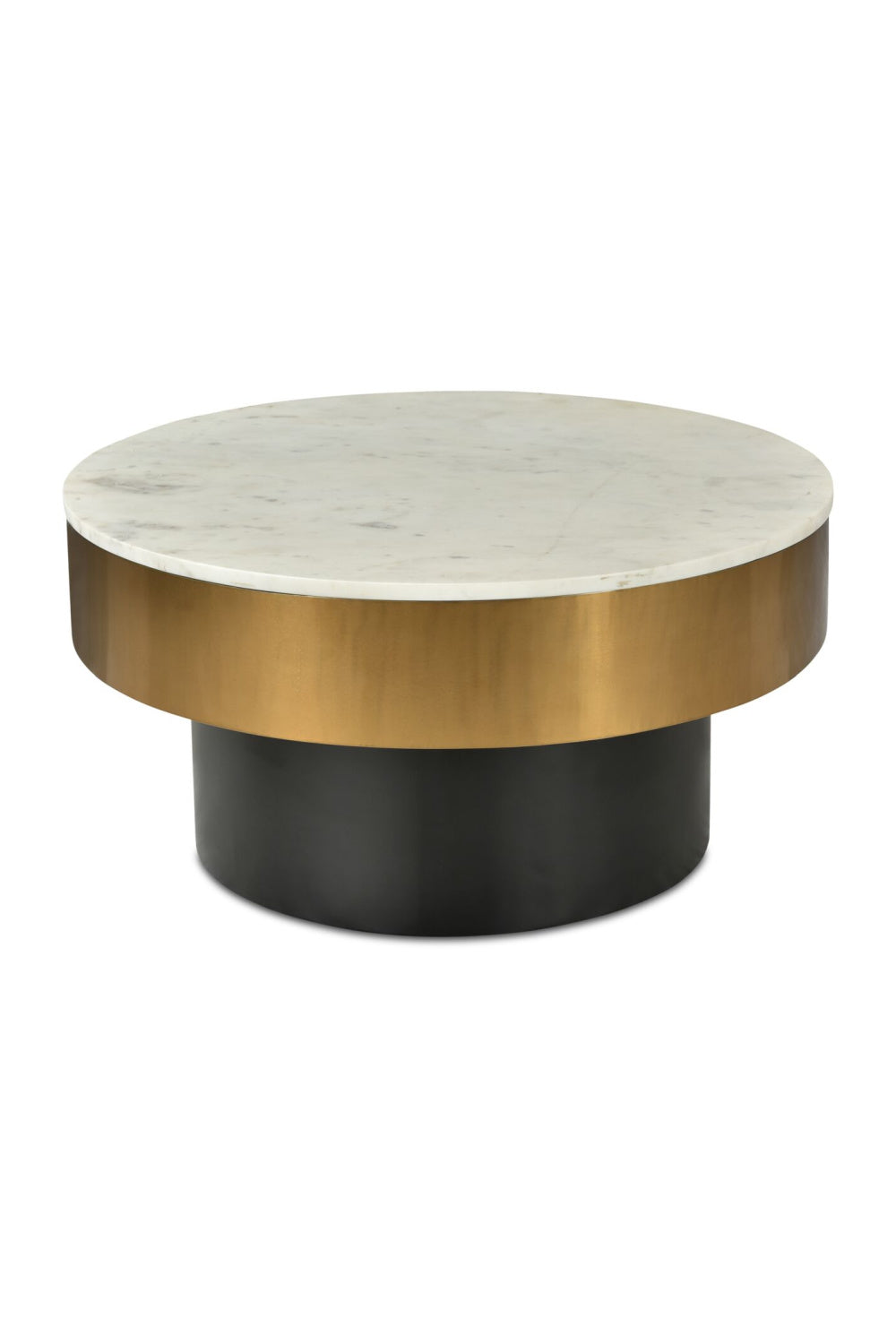 Modern European furniture - Gold Rimmed Marble Coffee Table - www.oroa.com