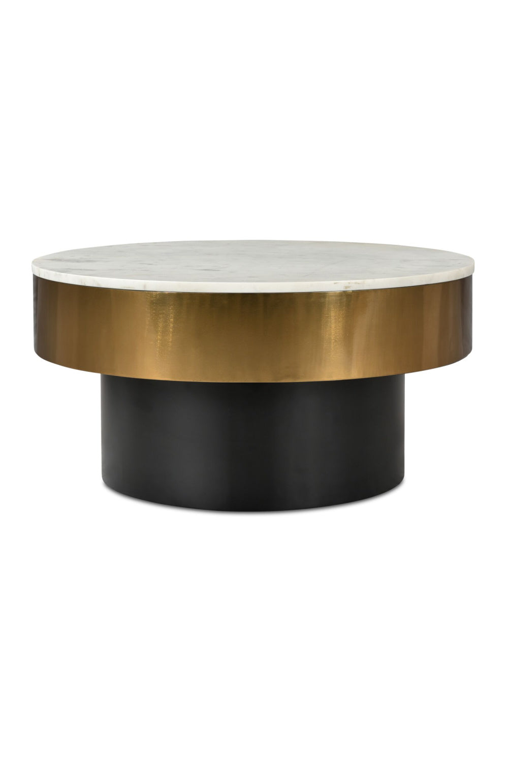 Modern European furniture - Gold Rimmed Marble Coffee Table - www.oroa.com