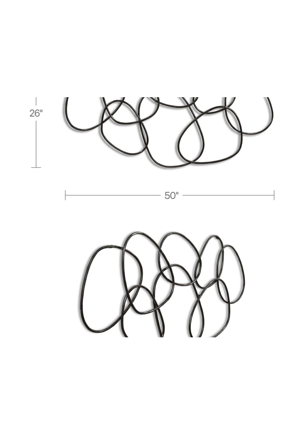 Modern European furniture - Interlocking Bronze Ring Wall Decor - www.oroa.com