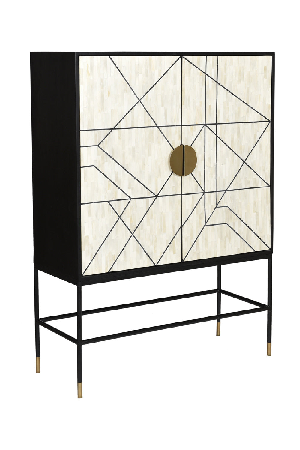 Modern European furniture - Cream 2-Door Cabinet - www.oroa.com