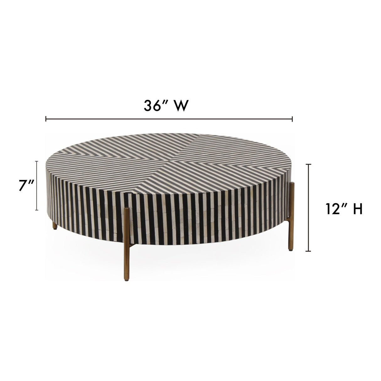 Modern European furniture - Round Art Deco Coffee Table - www.oroa.com