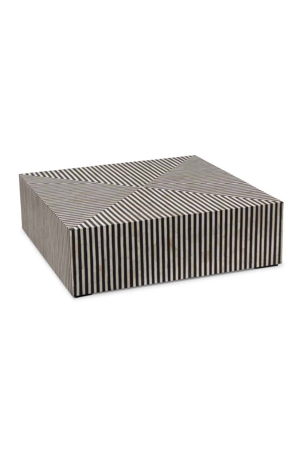 Modern European furniture - Black & White Bone Coffee Table - www.oroa.com
