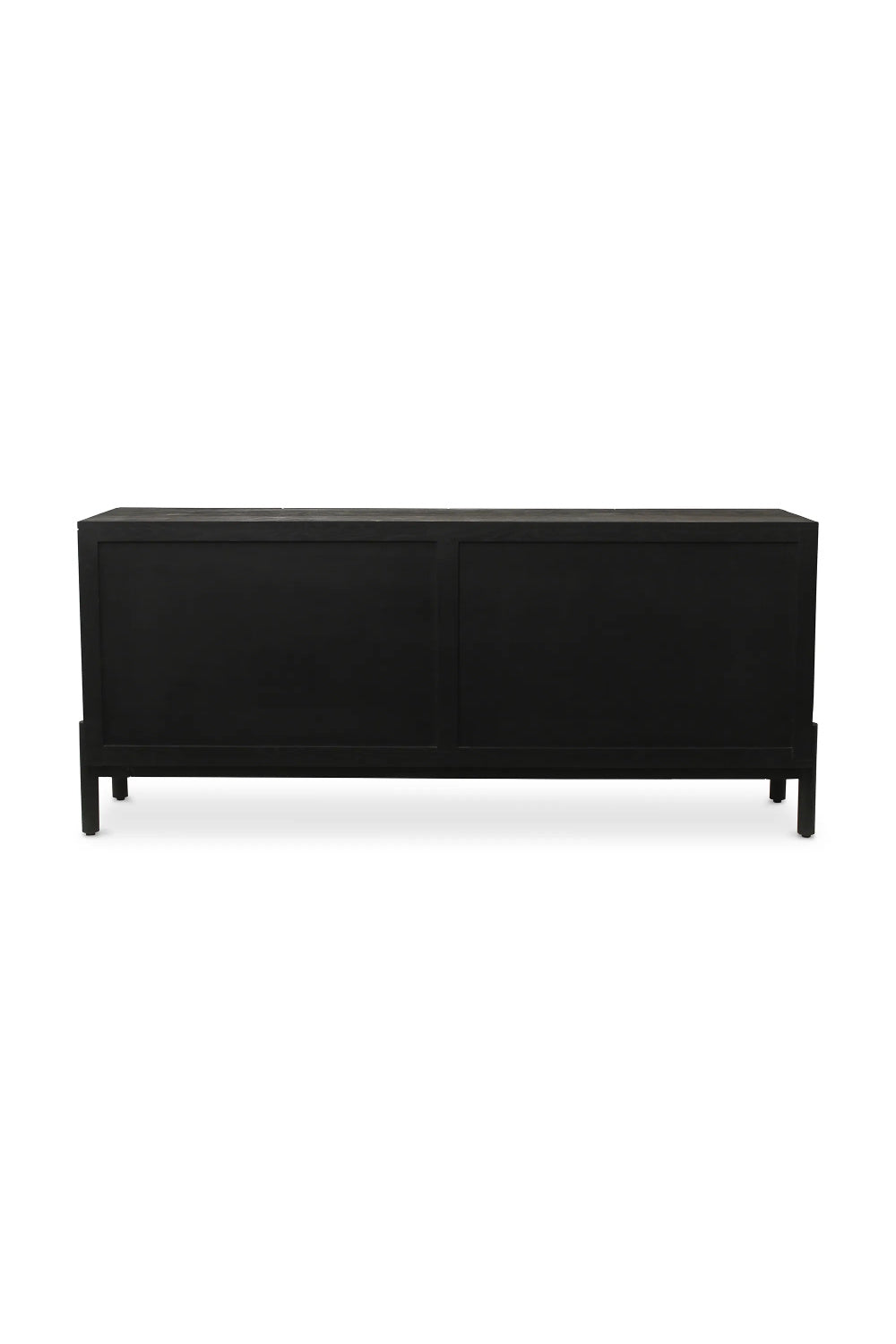 Modern European furniture - Black Oak Chiseled 4-Door Sideboard - www.oroa.com