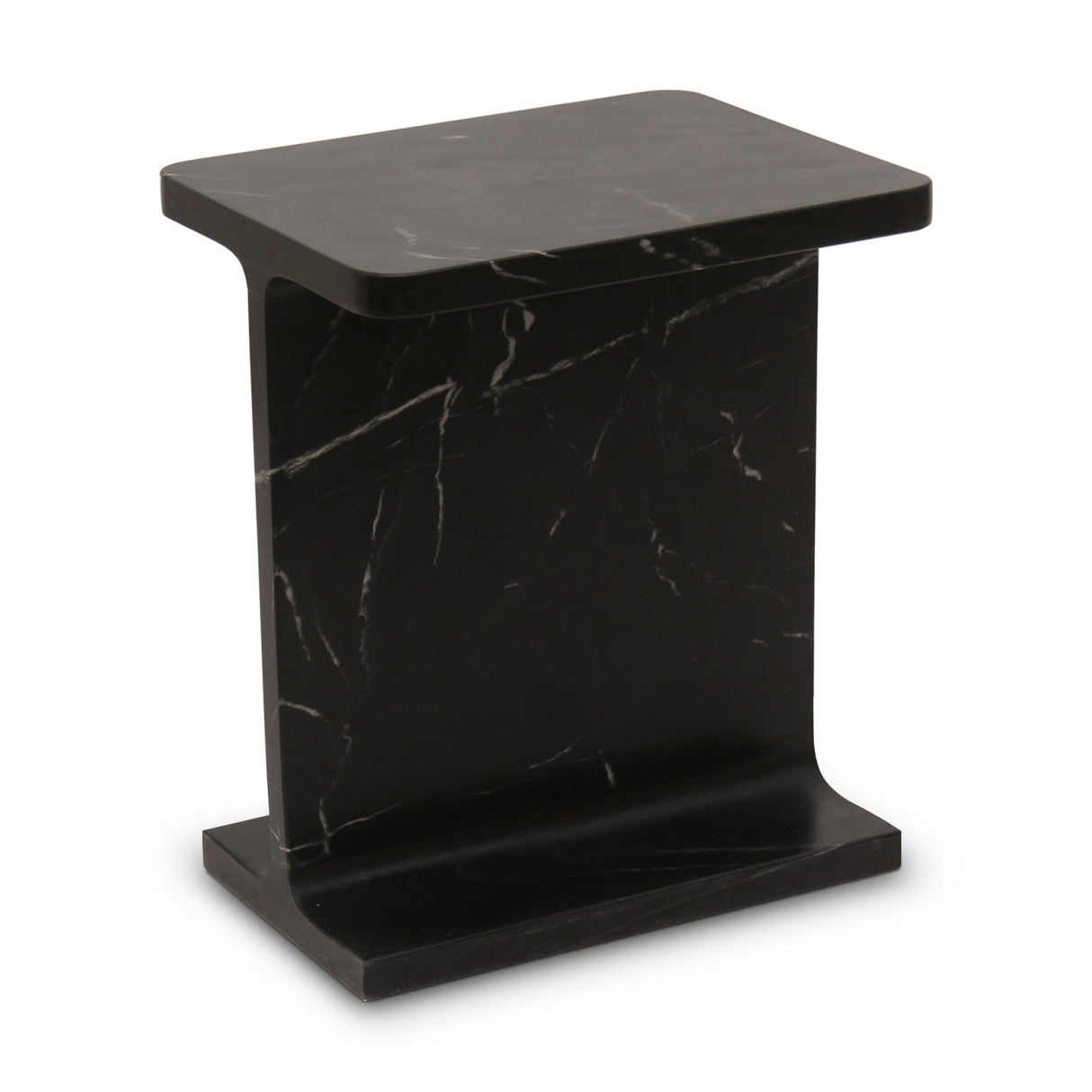 Modern European furniture - Marble I-Beam Accent Table - www.oroa.com