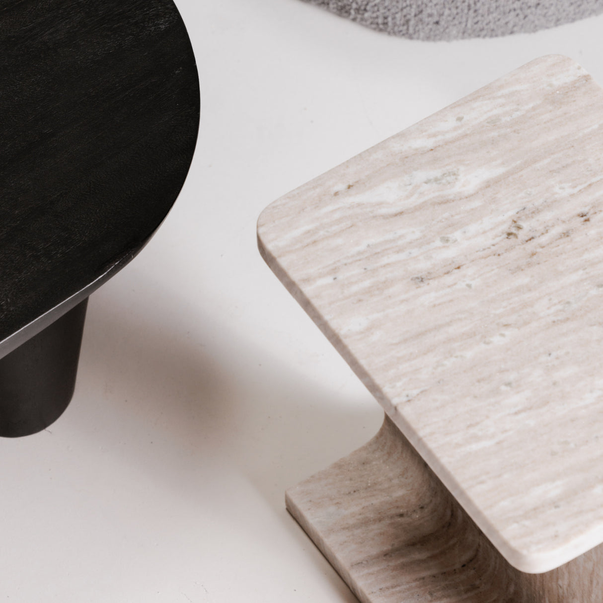 Modern European furniture - Marble I-Beam Accent Table - www.oroa.com | Oroa.com