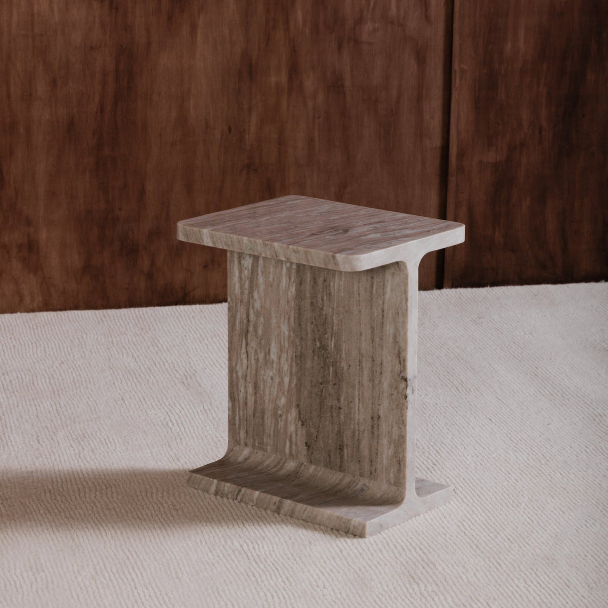 Modern European furniture - Marble I-Beam Accent Table - www.oroa.com