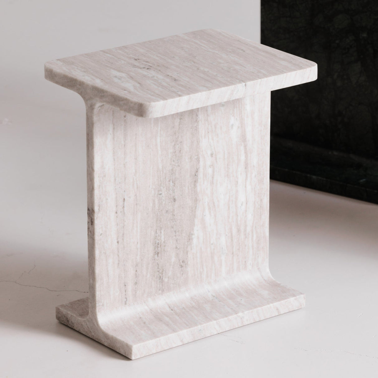 Modern European furniture - Marble I-Beam Accent Table - www.oroa.com