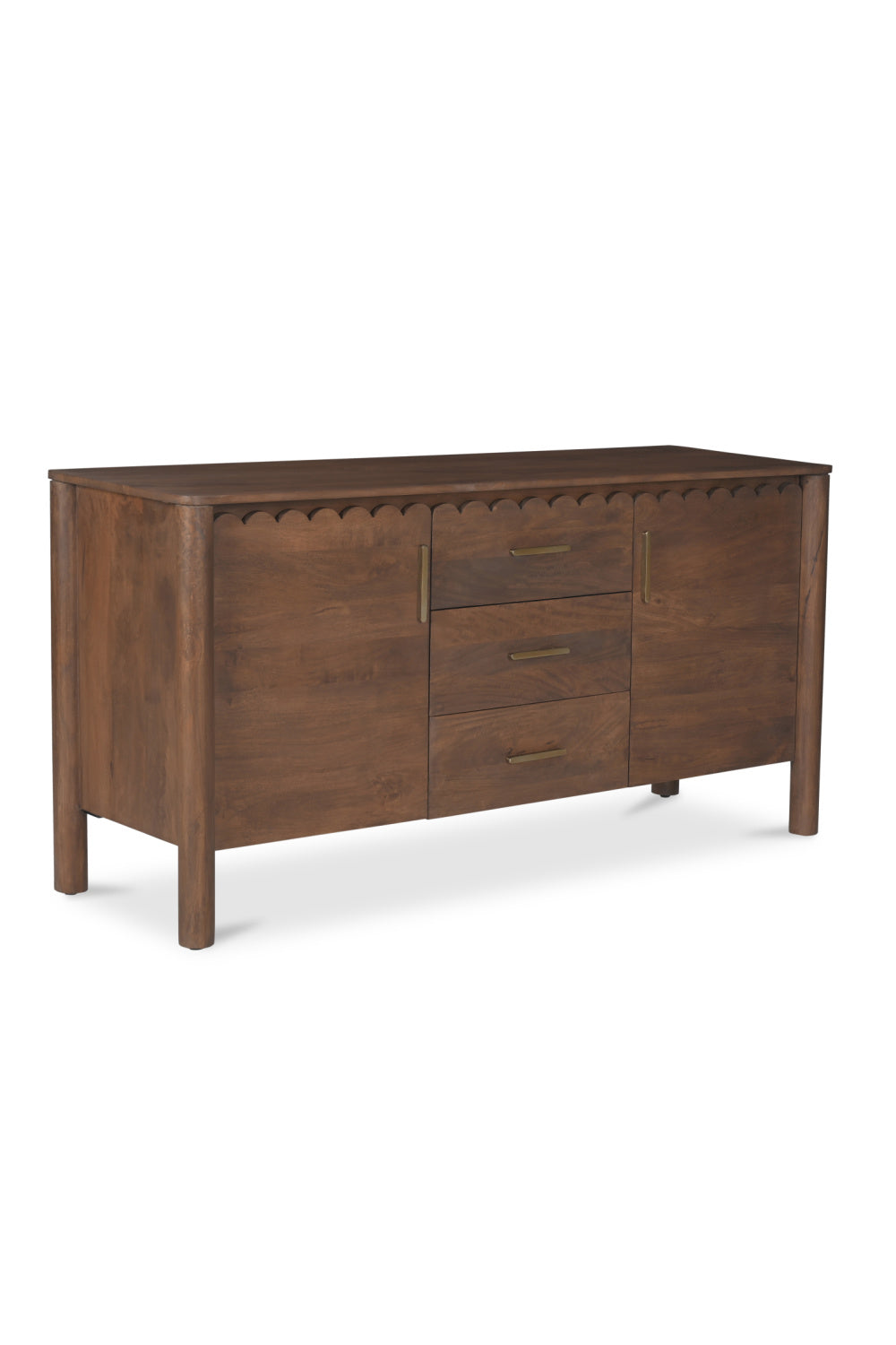 Modern European furniture - Scalloped Edge 3-Drawer Sideboard - www.oroa.com