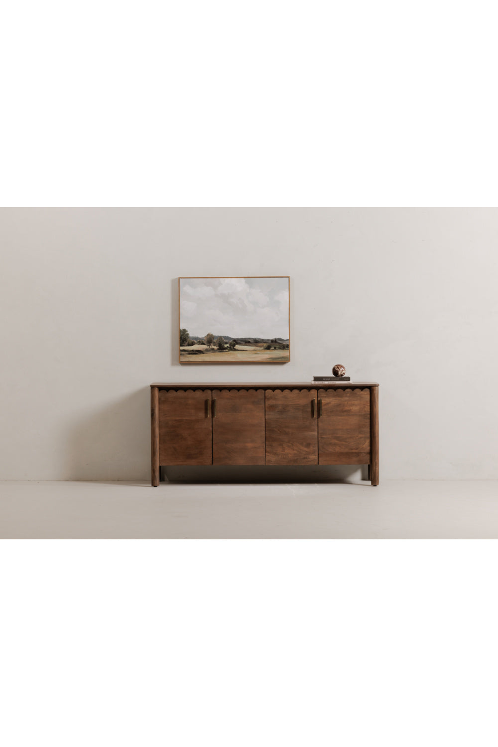 Modern European furniture - Scalloped Edge 4-Door Sideboard - www.oroa.com