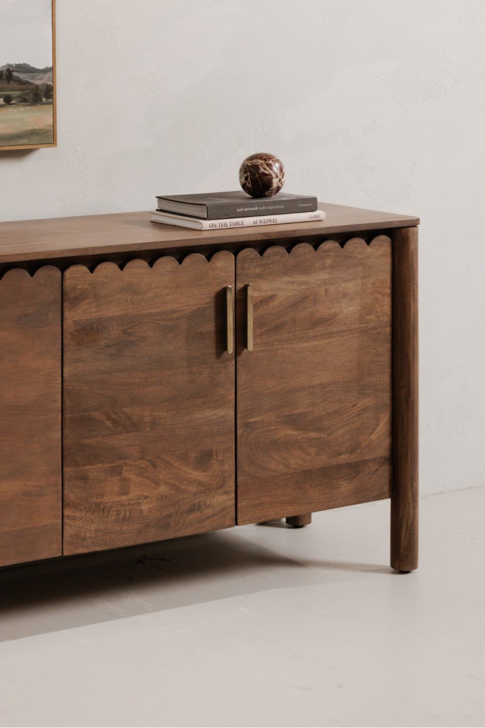 Modern European furniture - Scalloped Edge 4-Door Sideboard - www.oroa.com
