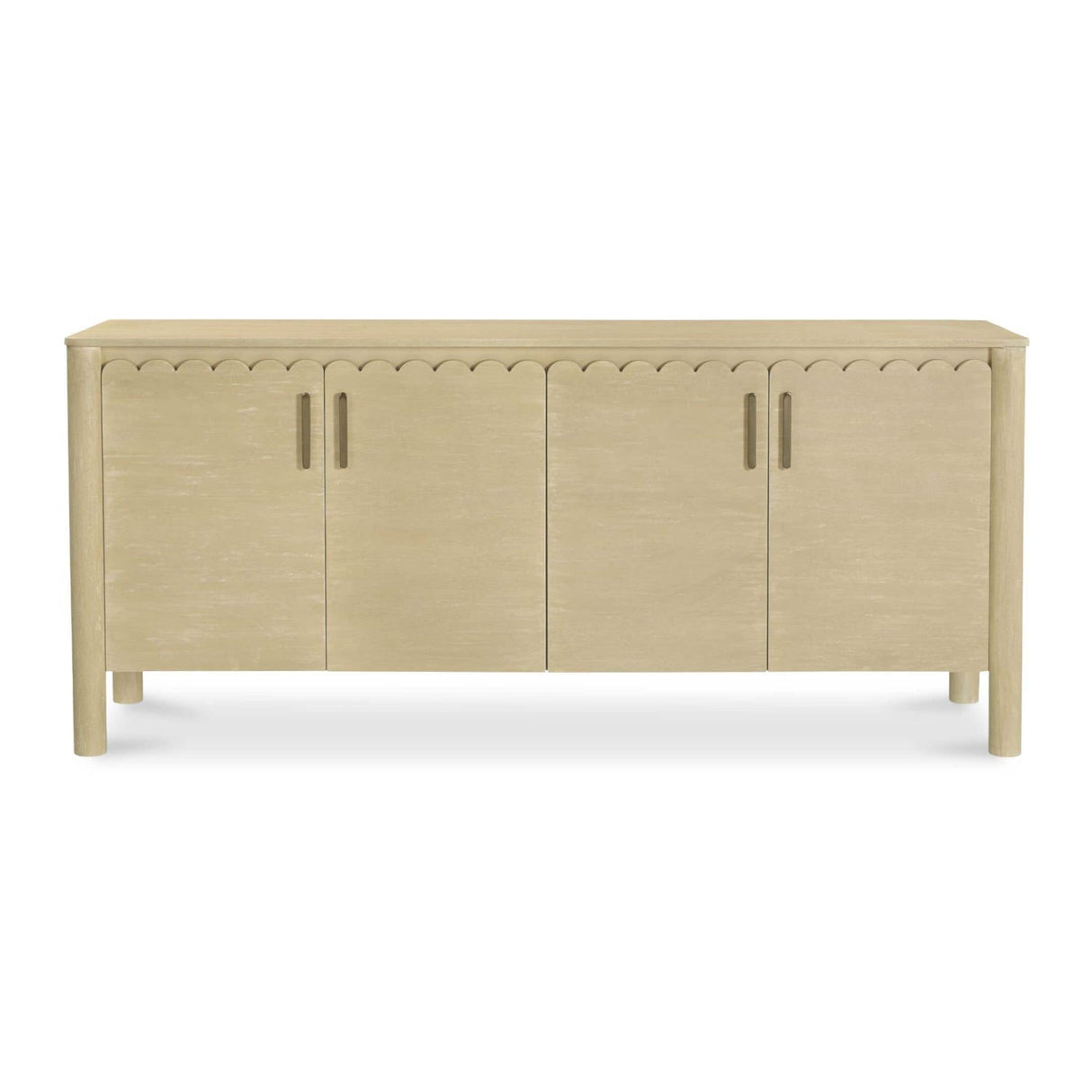 Modern European furniture - Scalloped Edge 4-Door Sideboard - www.oroa.com