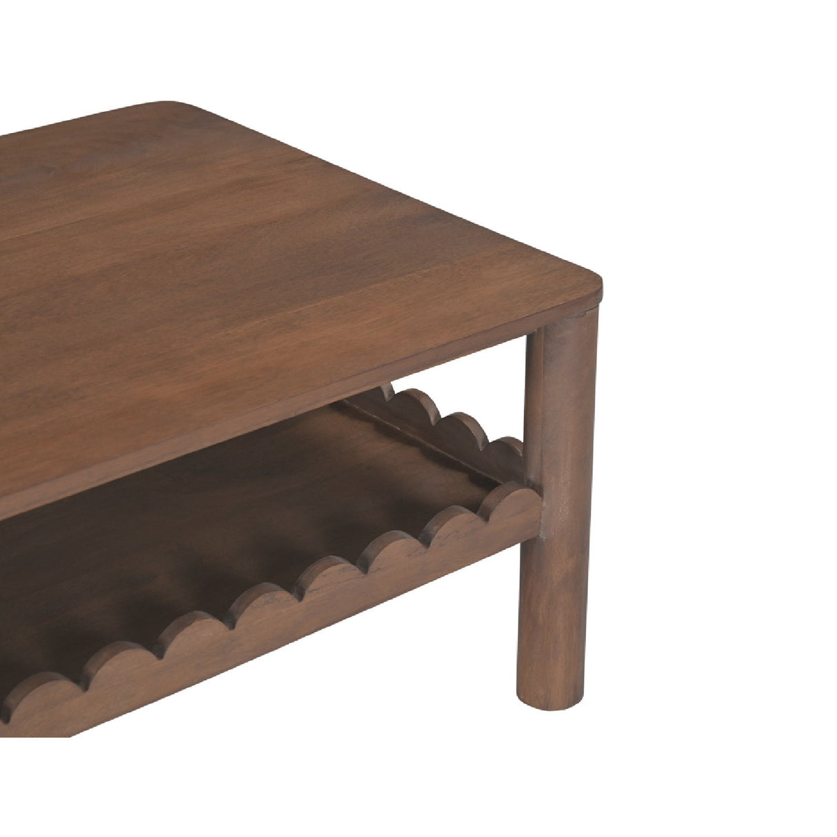 Modern European furniture - Wooden Scalloped Coffee Table - www.oroa.com