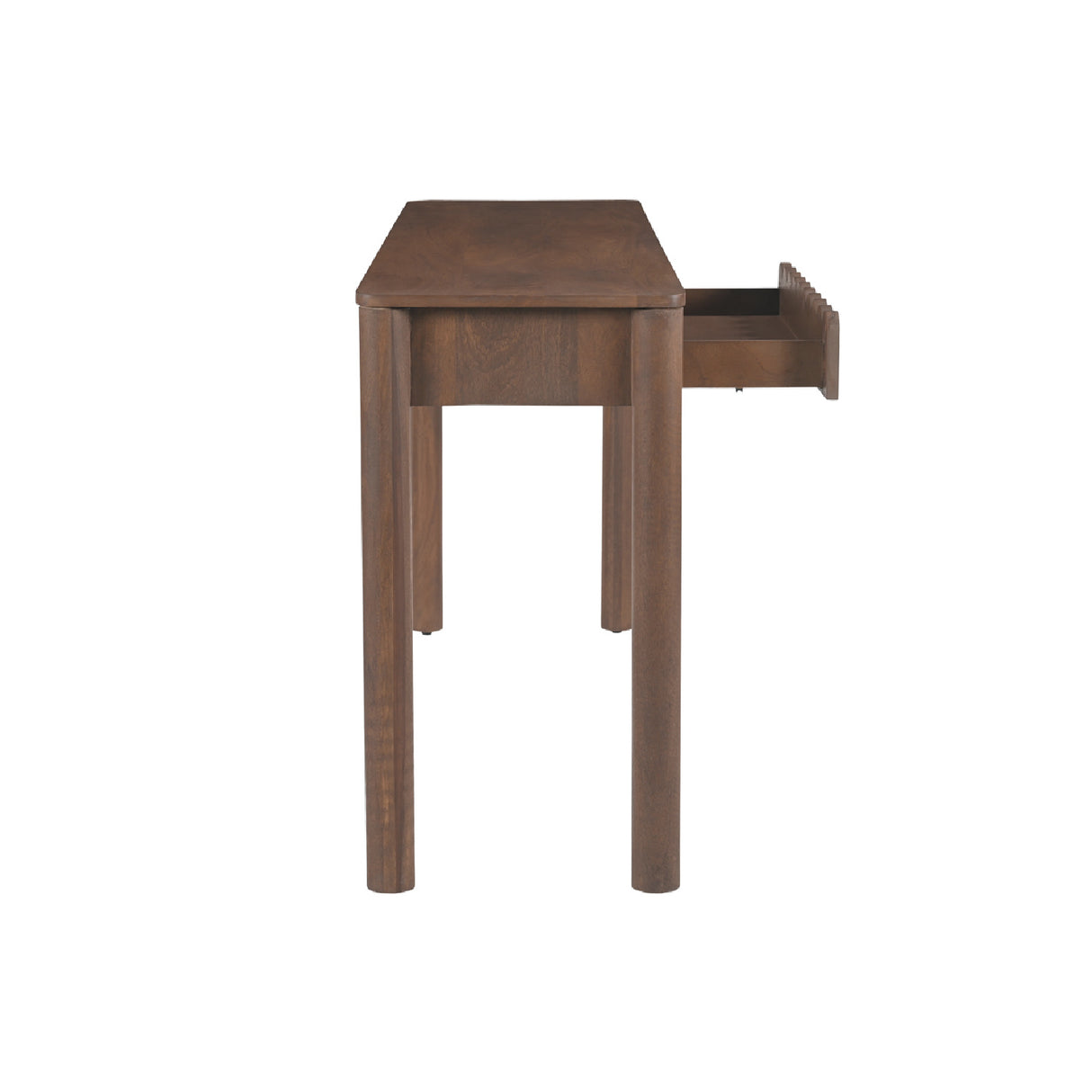 Modern European furniture - Wooden Scalloped 2-Drawer Console Table - www.oroa.com