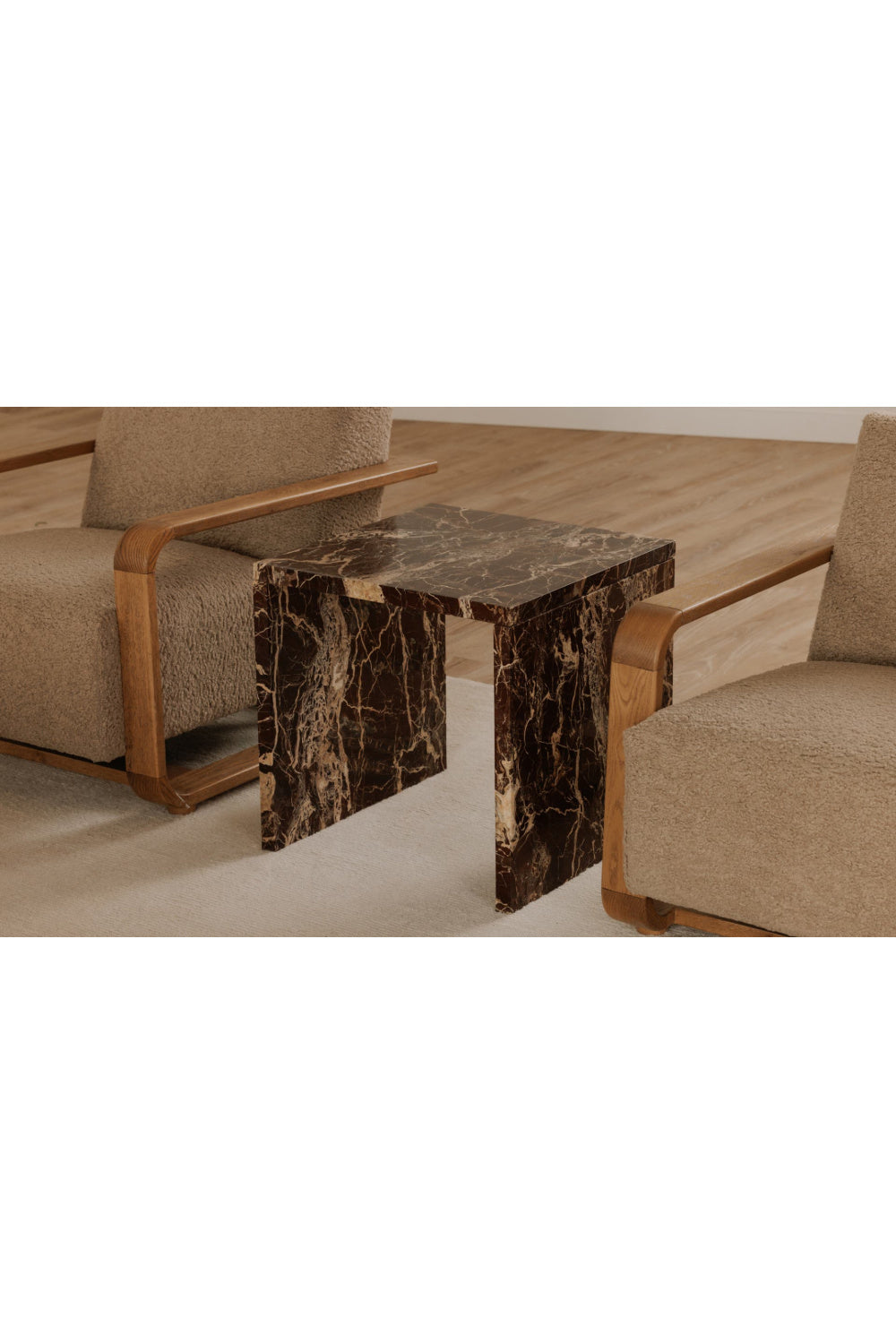 Modern European furniture - Marble Square Accent Table - www.oroa.com