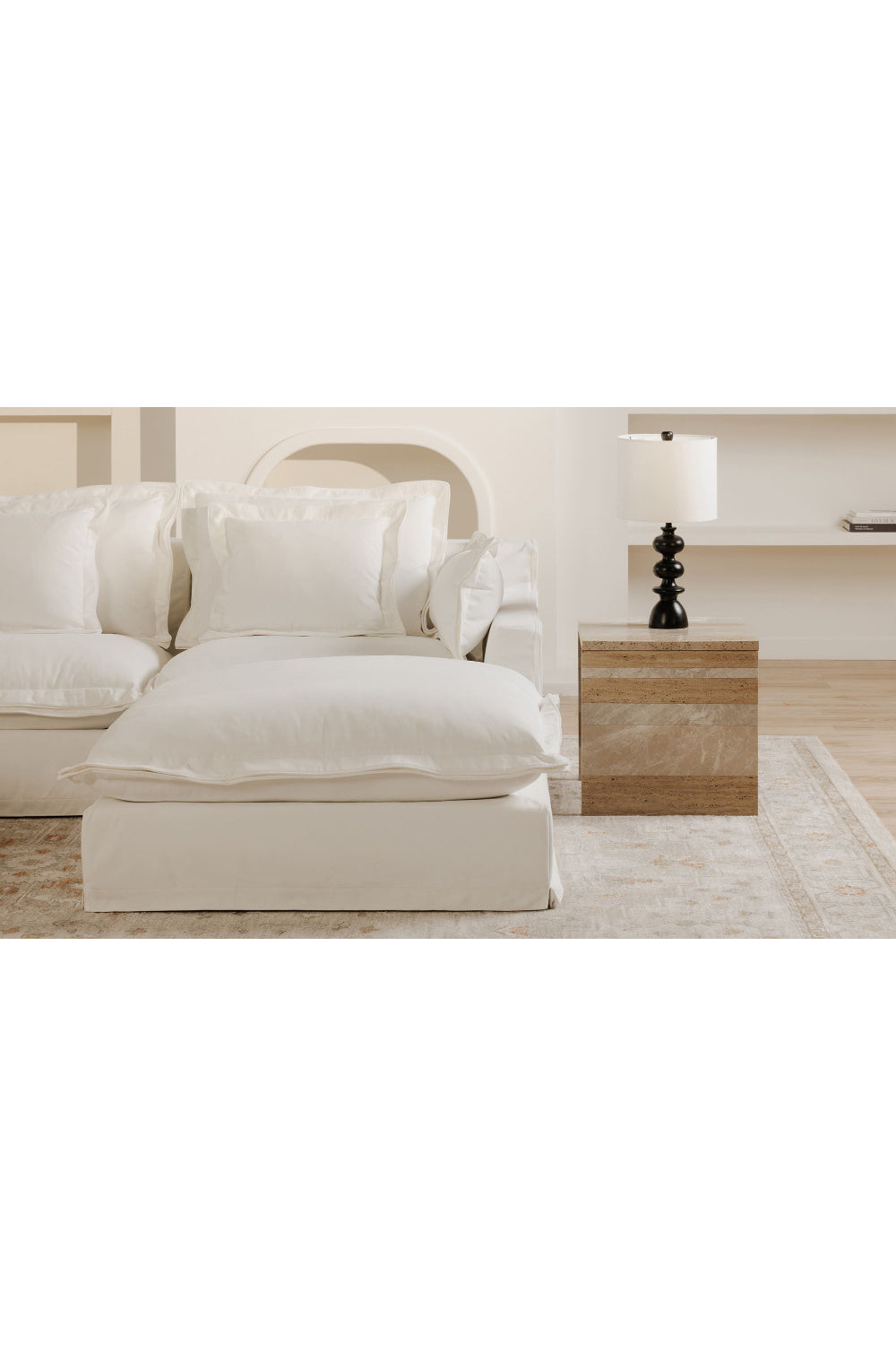 Modern European furniture - Marble Square Accent Table - www.oroa.com
