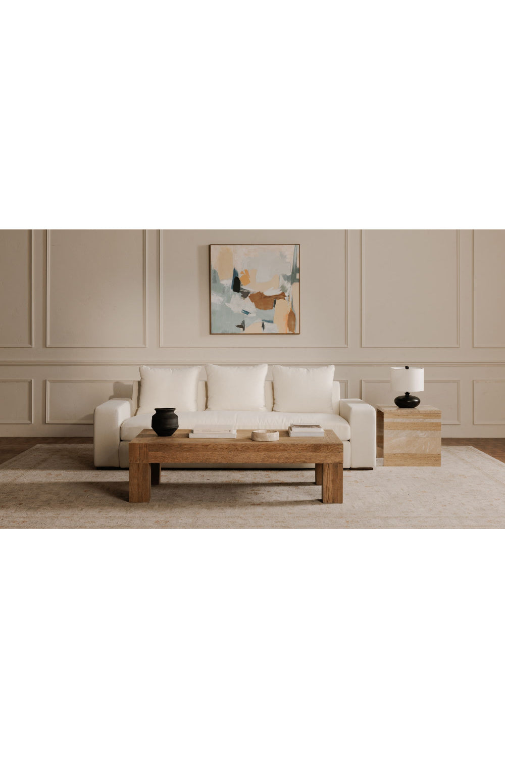 Modern European furniture - Marble Square Accent Table - www.oroa.com
