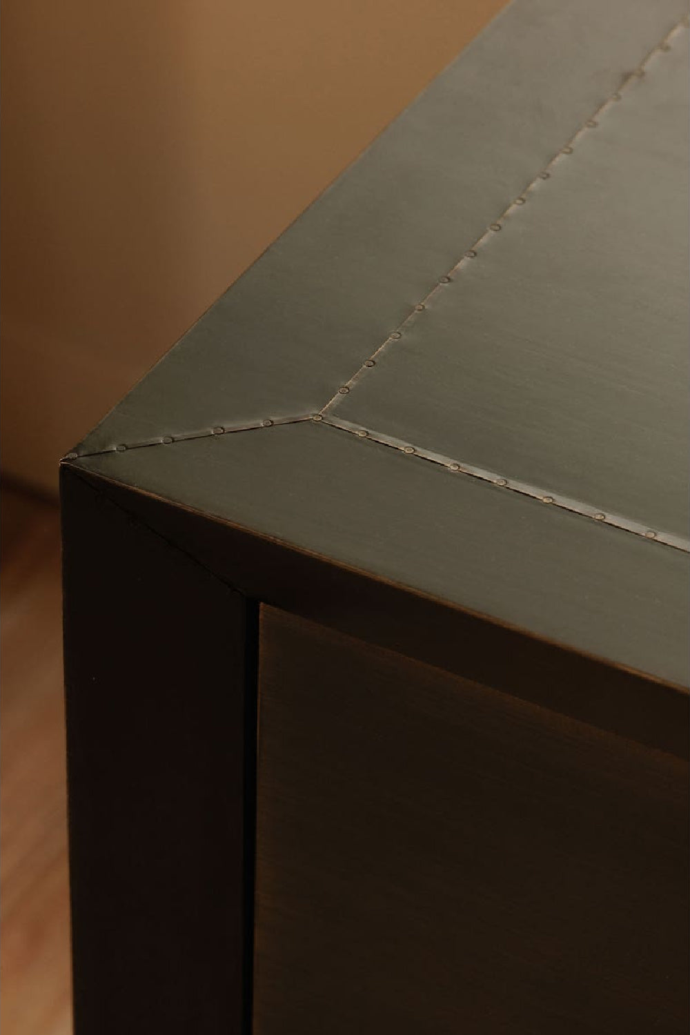 Modern European furniture - Bronze 2-Drawer Nightstand - www.oroa.com