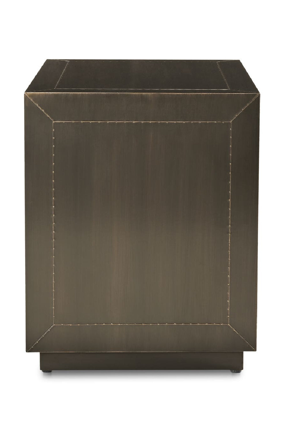 Modern European furniture - Bronze 2-Drawer Nightstand - www.oroa.com