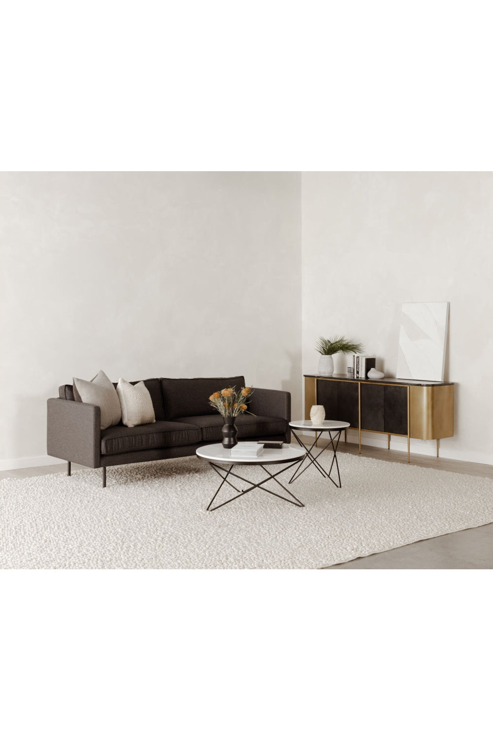 Round Marble Side Table | Novi Living Haley | Oroa.com