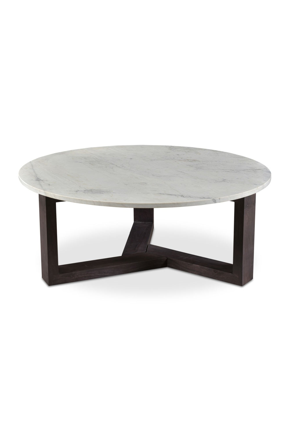 Modern European furniture - Wooden Base Marble Coffee Table - www.oroa.com