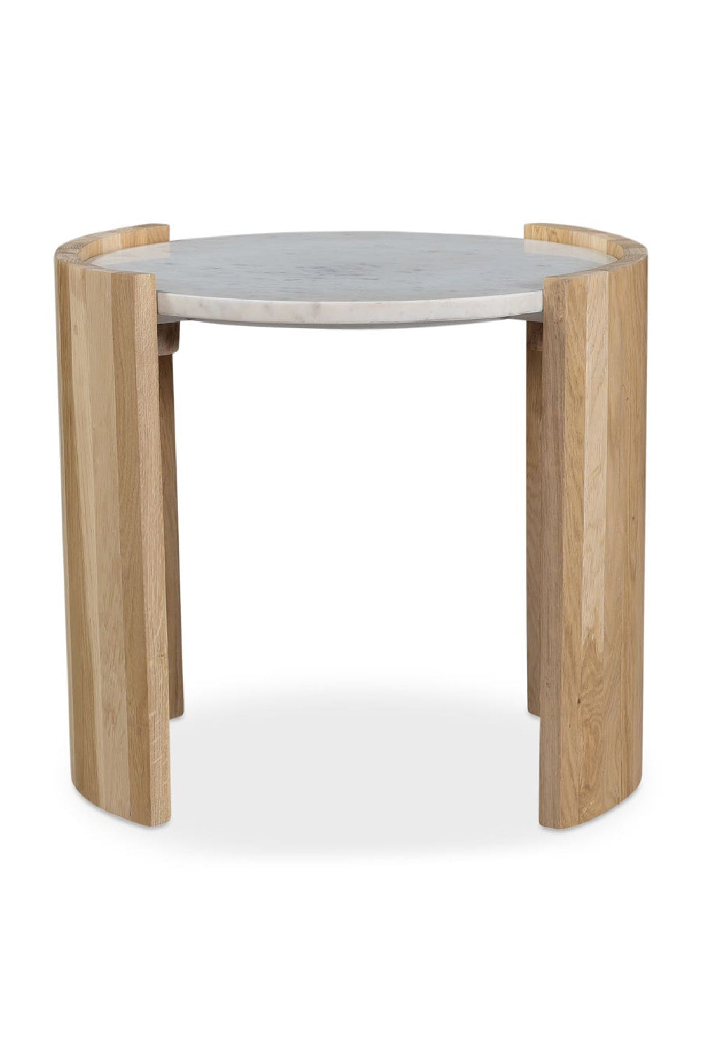 Modern European furniture - White Oak Round Side Table - www.oroa.com