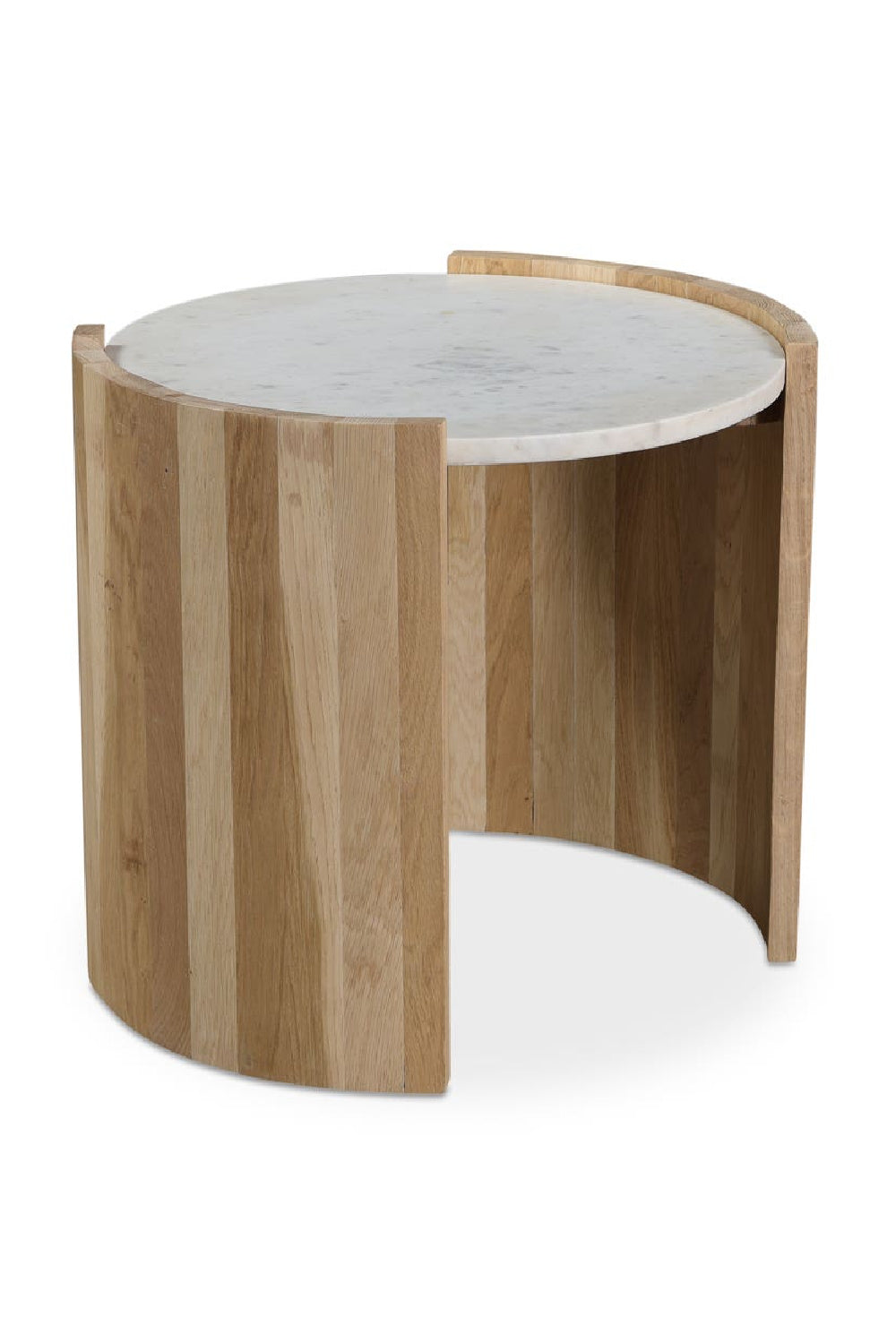 Modern European furniture - White Oak Round Side Table - www.oroa.com