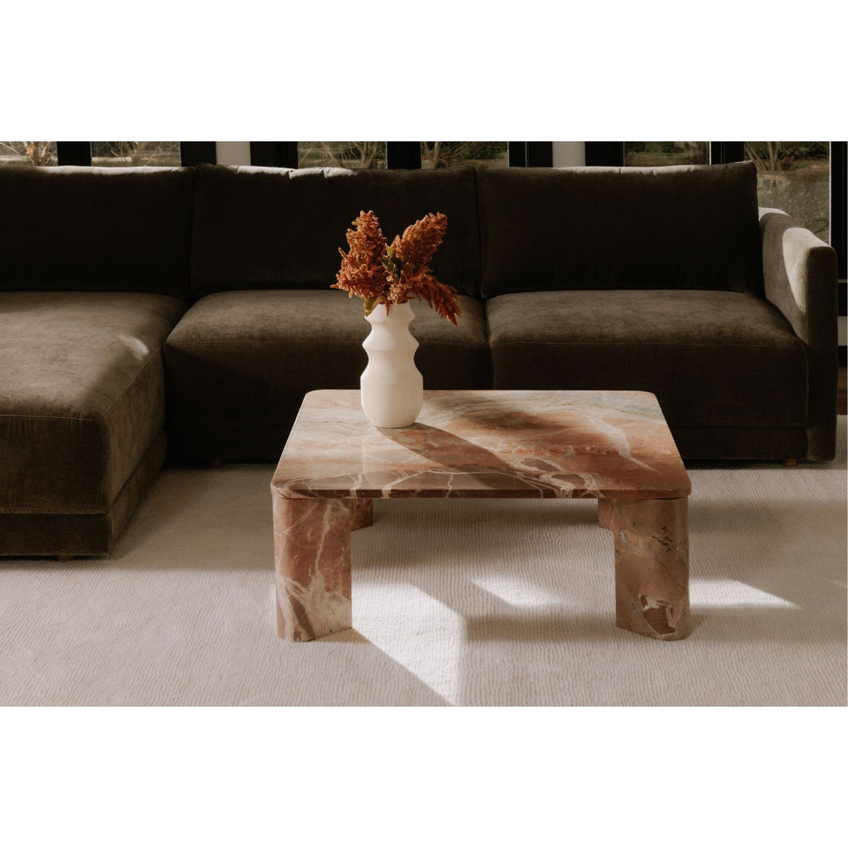 Modern European furniture - Solid Marble Coffee Table - www.oroa.com