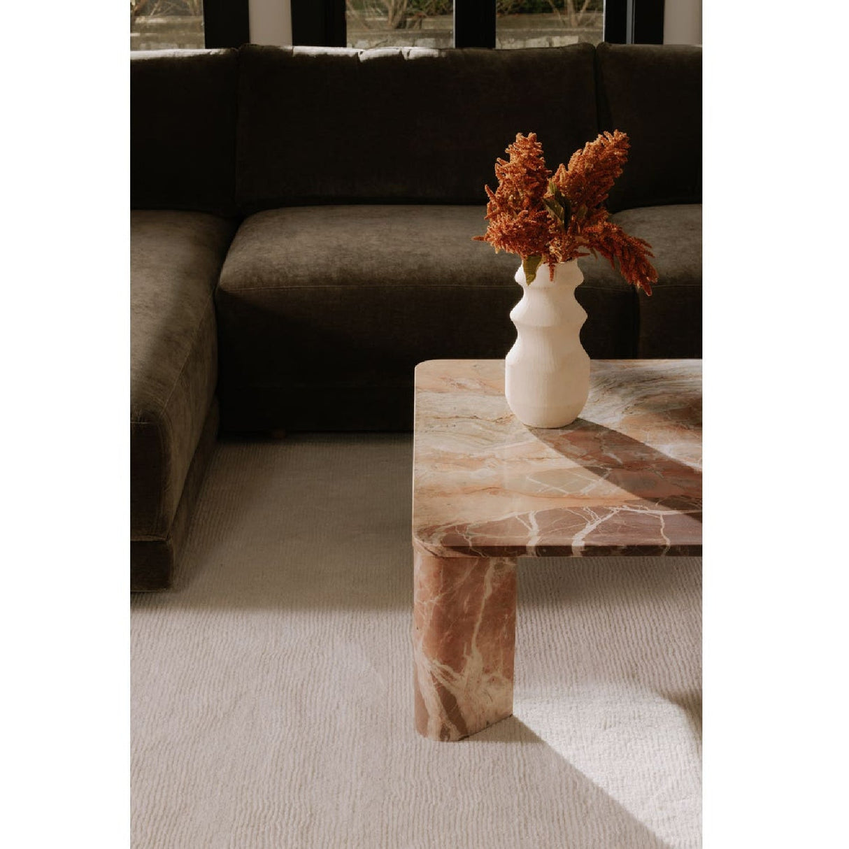 Modern European furniture - Solid Marble Coffee Table - www.oroa.com