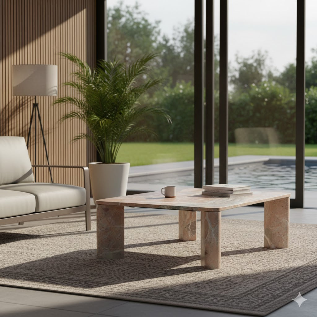 Solid Marble Coffee Table | Novi Living Segment