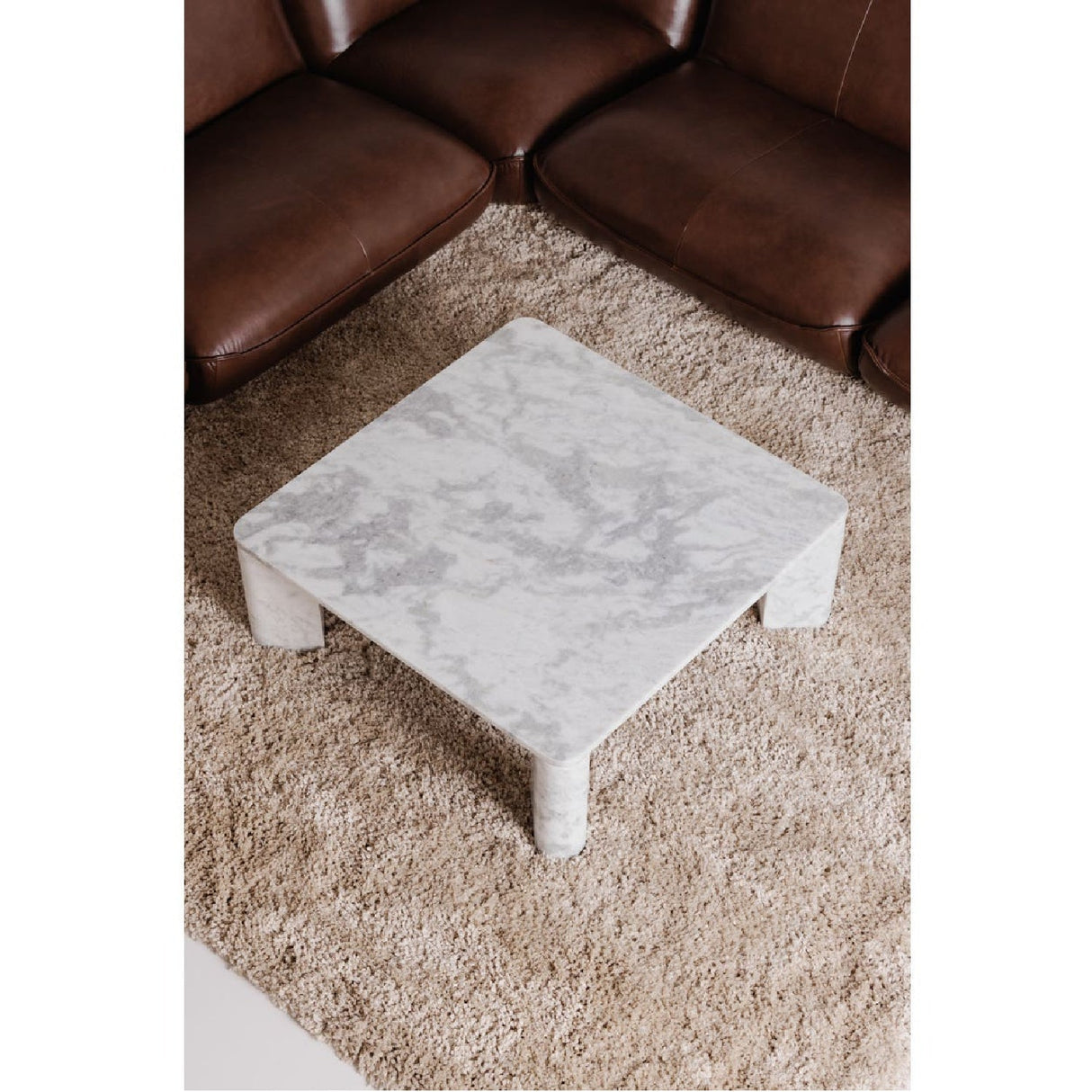 Modern European furniture - Solid Marble Coffee Table - www.oroa.com