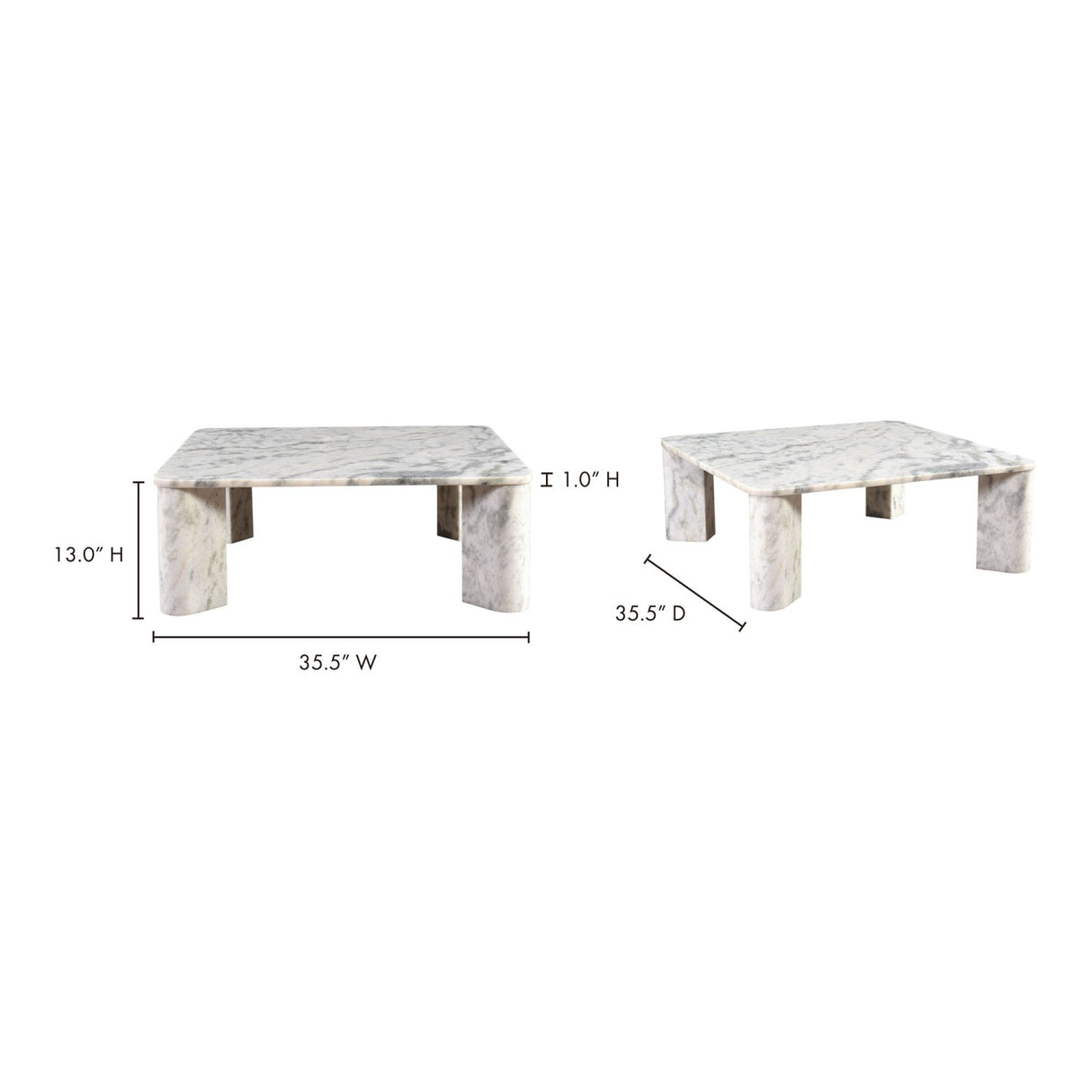 Solid Marble Coffee Table | Novi Living Segment