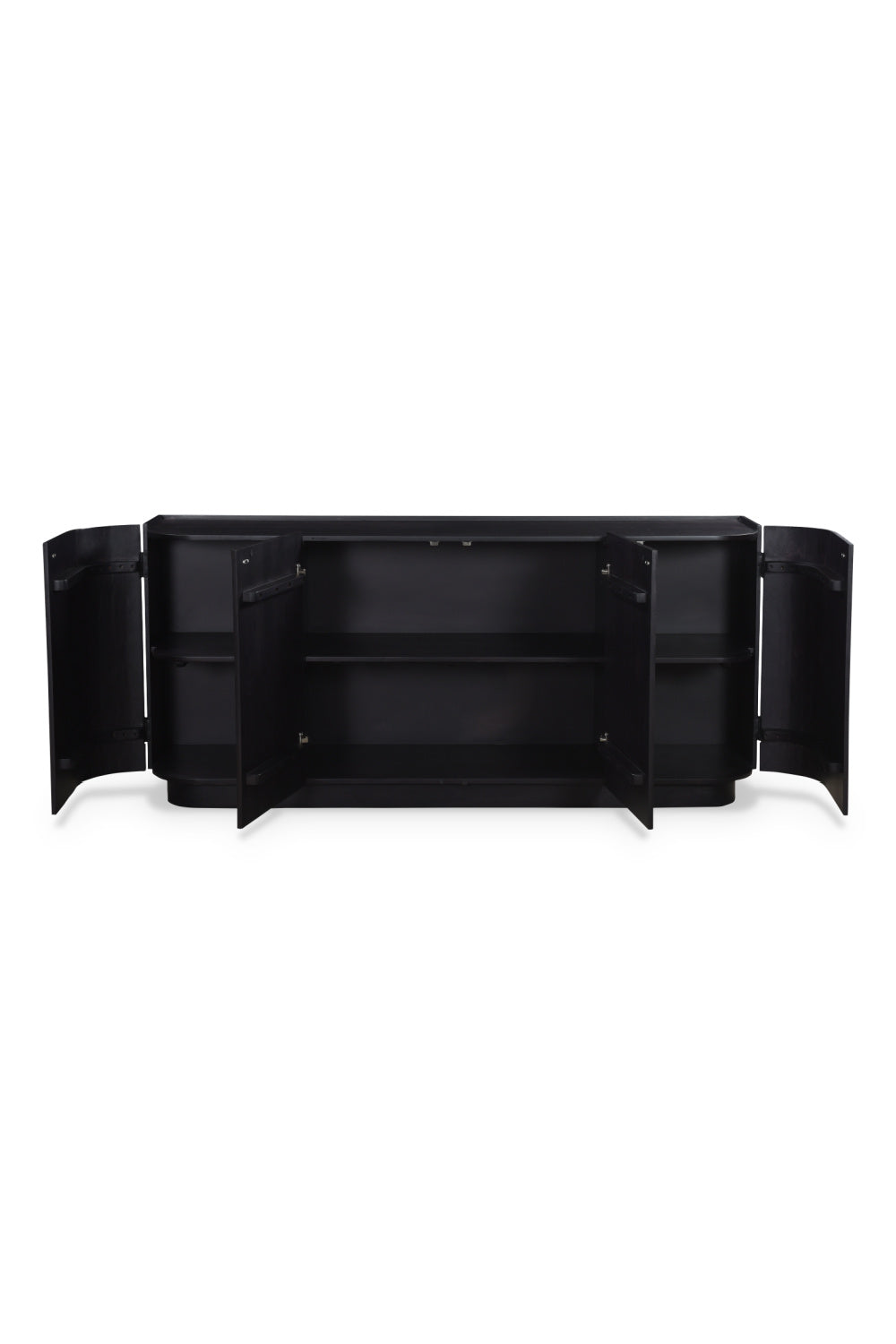 Modern European furniture - Black Acacia 4-Door Sideboard - www.oroa.com