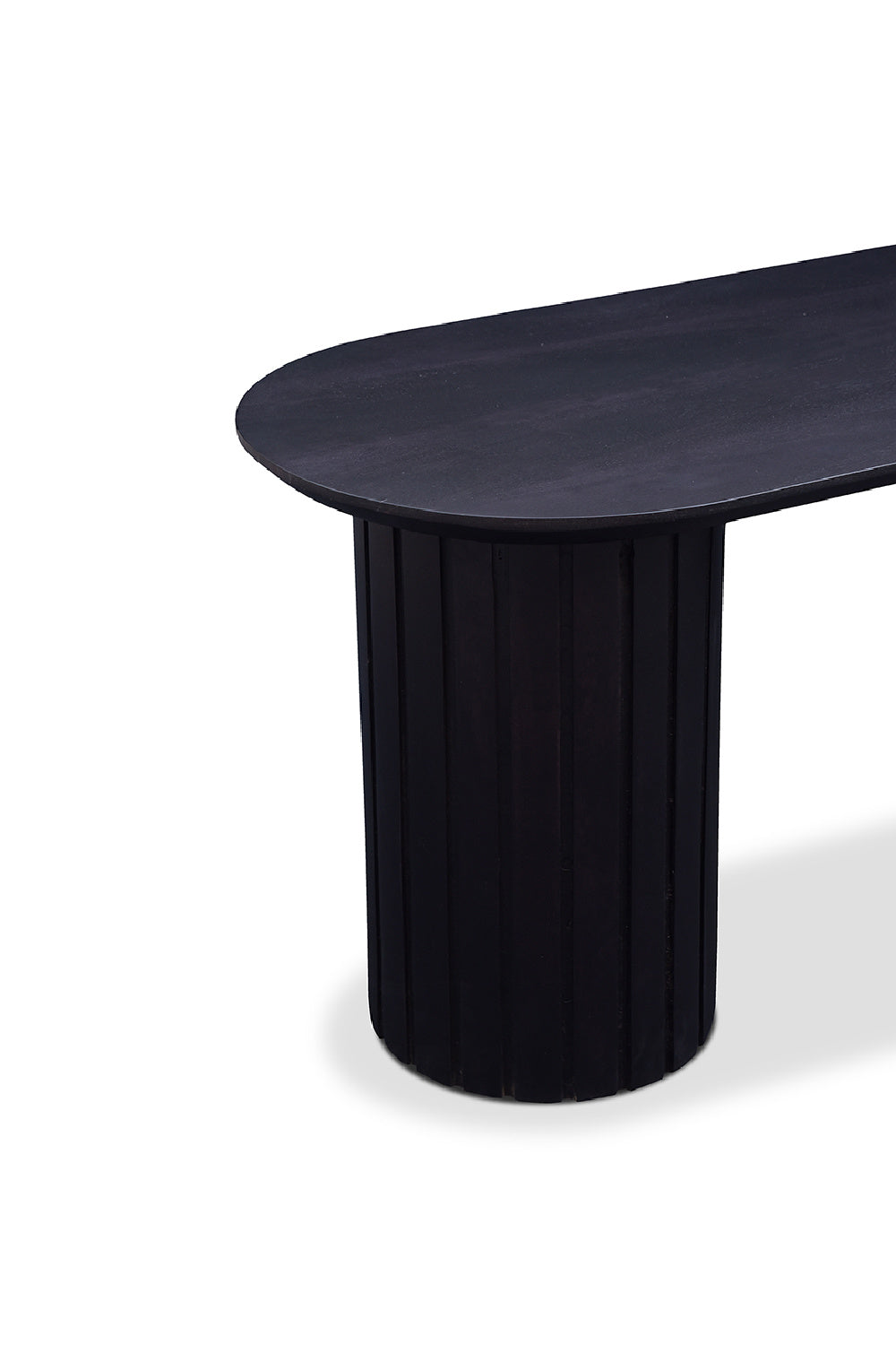 Modern European furniture - Black Acacia Wood Bench - www.oroa.com