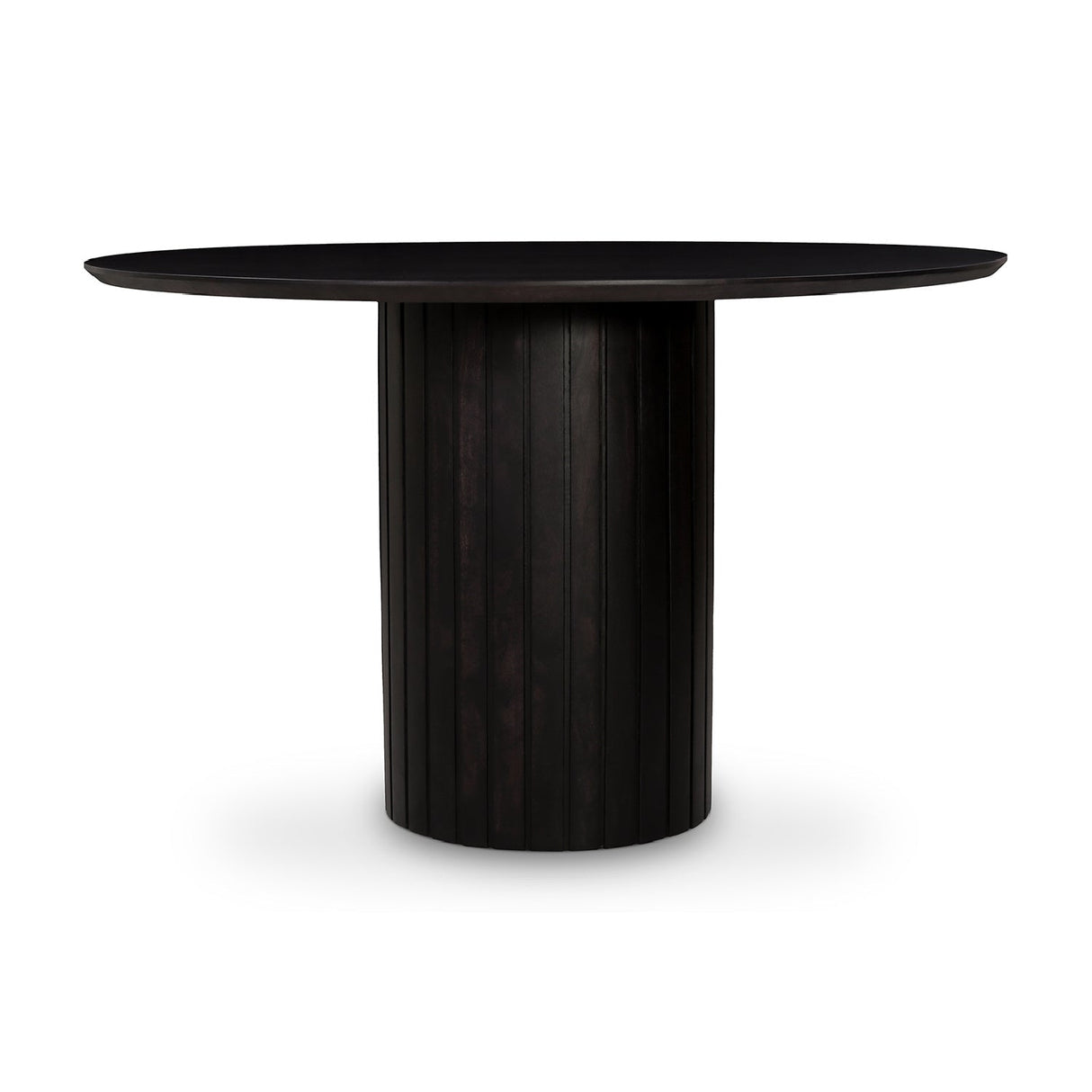 Modern European furniture - Black Acacia Round Dining Table - www.oroa.com