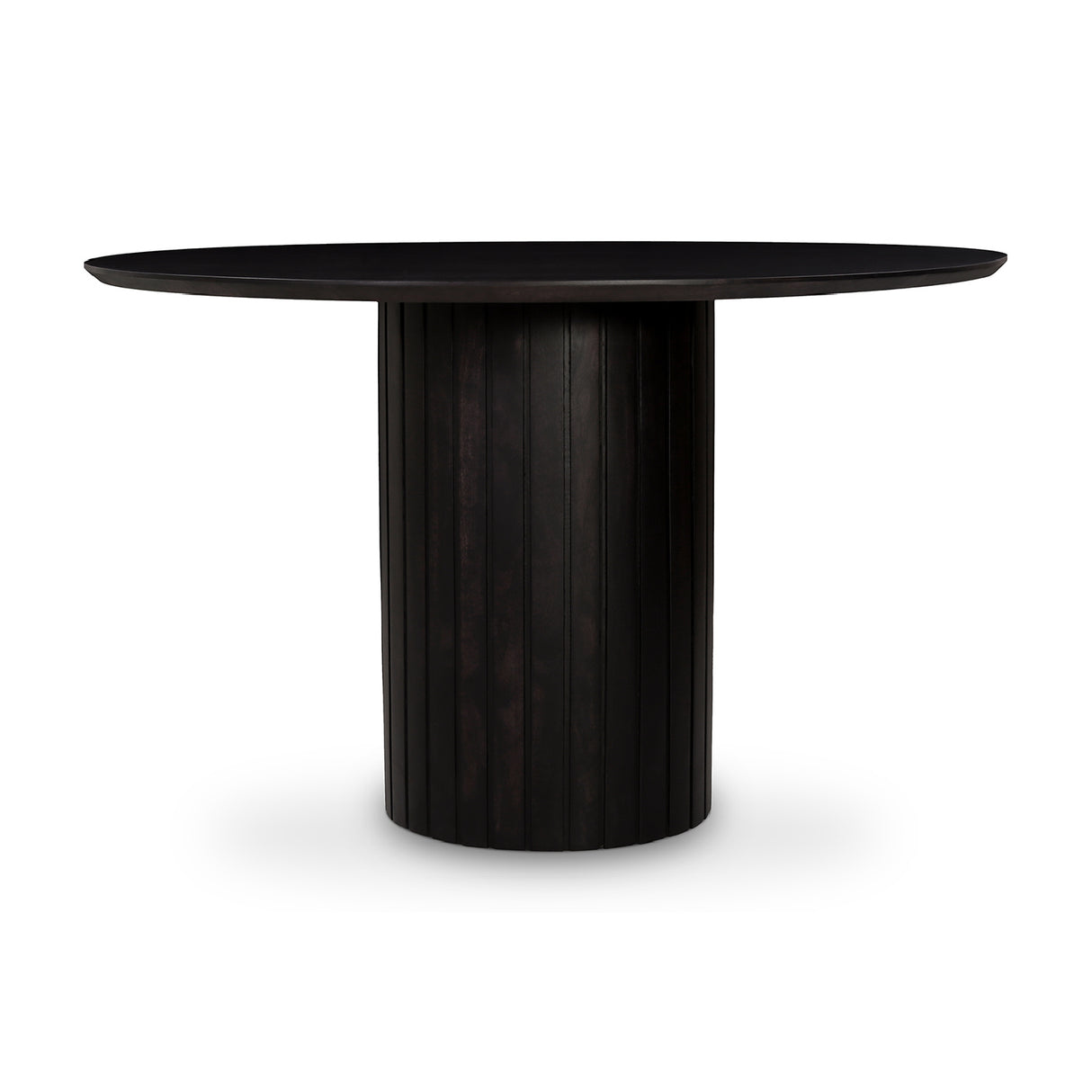 Modern European furniture - Black Acacia Round Dining Table - www.oroa.com