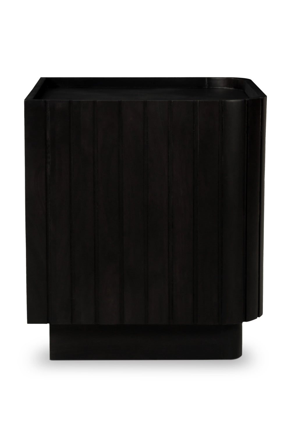 Modern European furniture - Black Acacia 2-Drawer Nightstand - www.oroa.com
