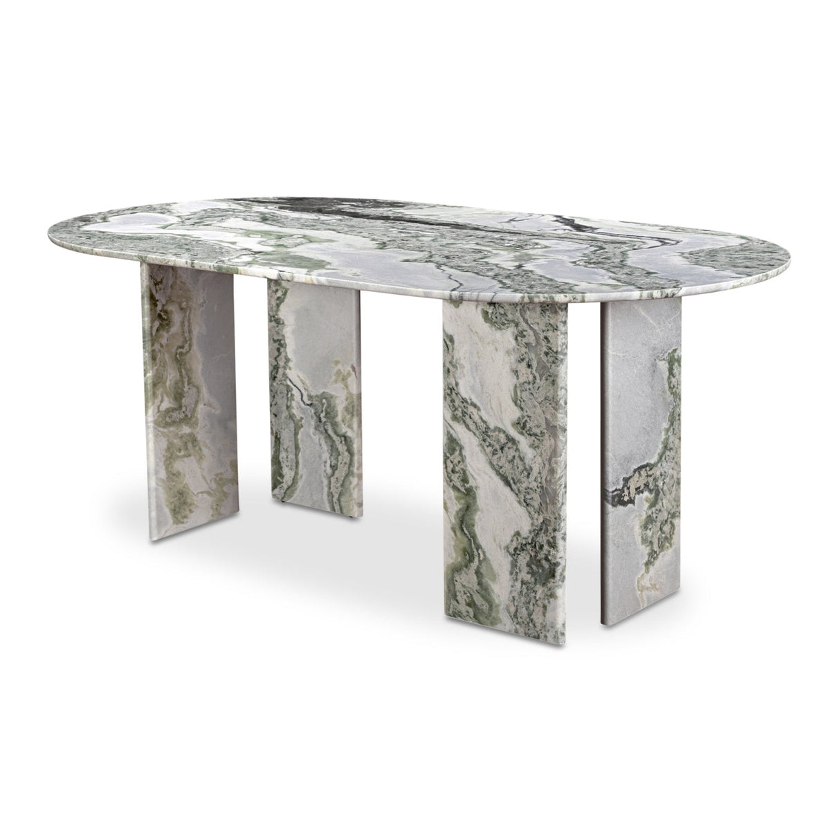 Modern European furniture - Green Onyx Marble Dining Table - www.oroa.com