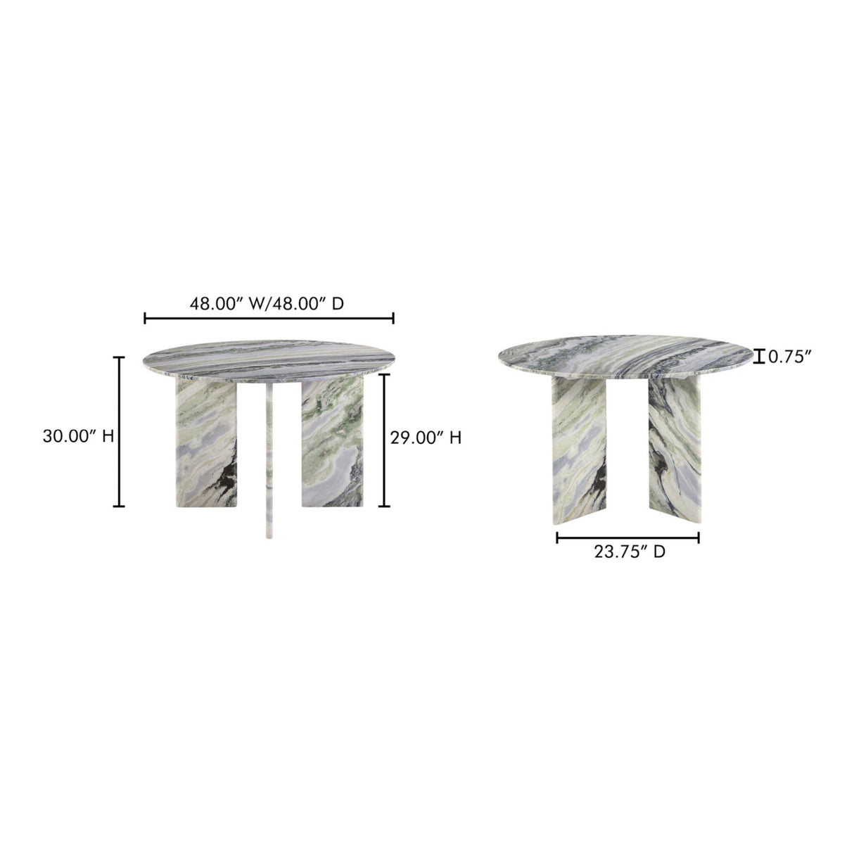 Modern European furniture - Green Onyx Marble Dining Table - www.oroa.com