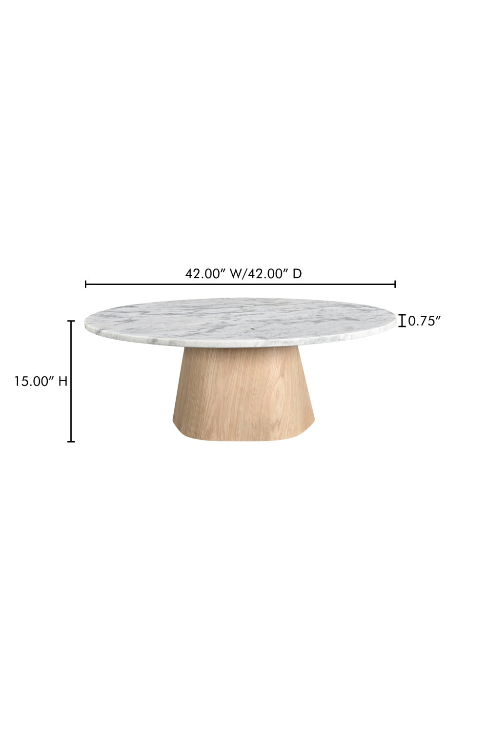 Modern or European furniture - Round Marble Coffee Table - www.oroa.com