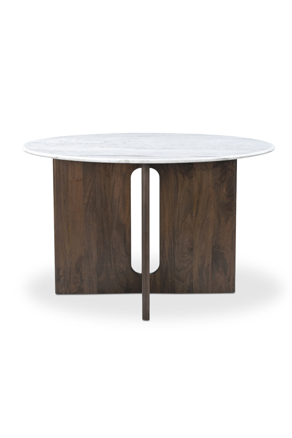 Cross-Base Round Dining Table | Novi Living Stanley