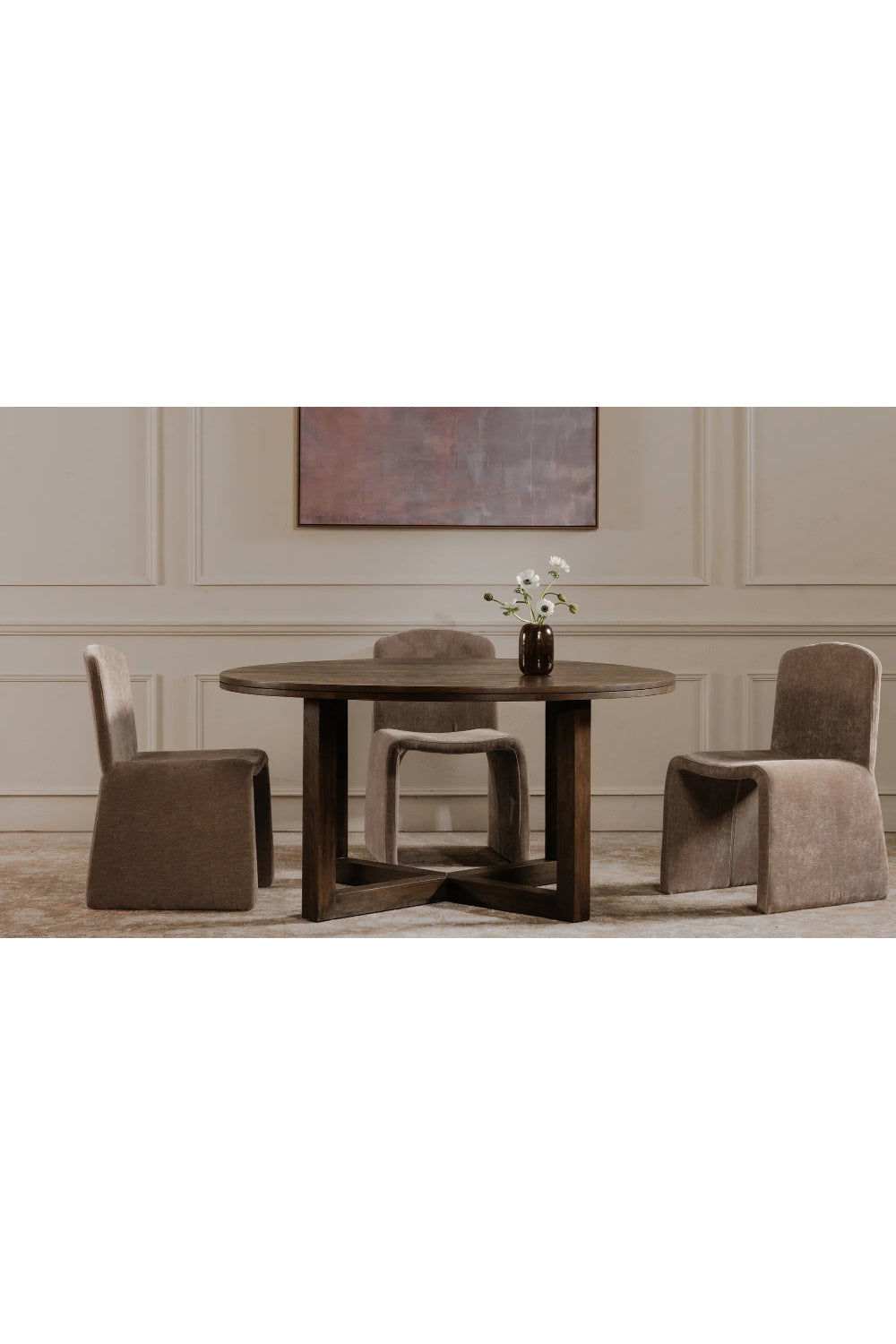 Modern European furniture - Oak Round Dining Table - www.oroa.com