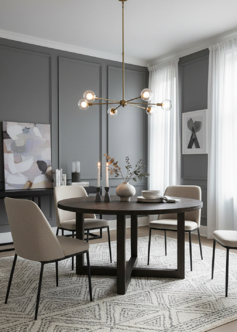 Modern European furniture - Oak Round Dining Table - www.oroa.com
